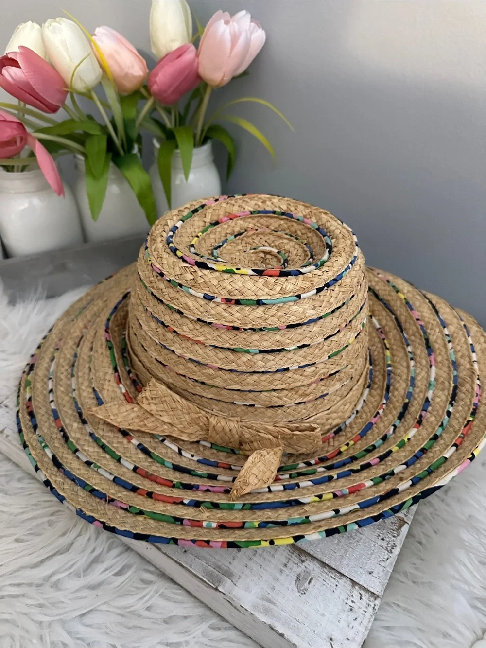 Kate spade hats off straw hat